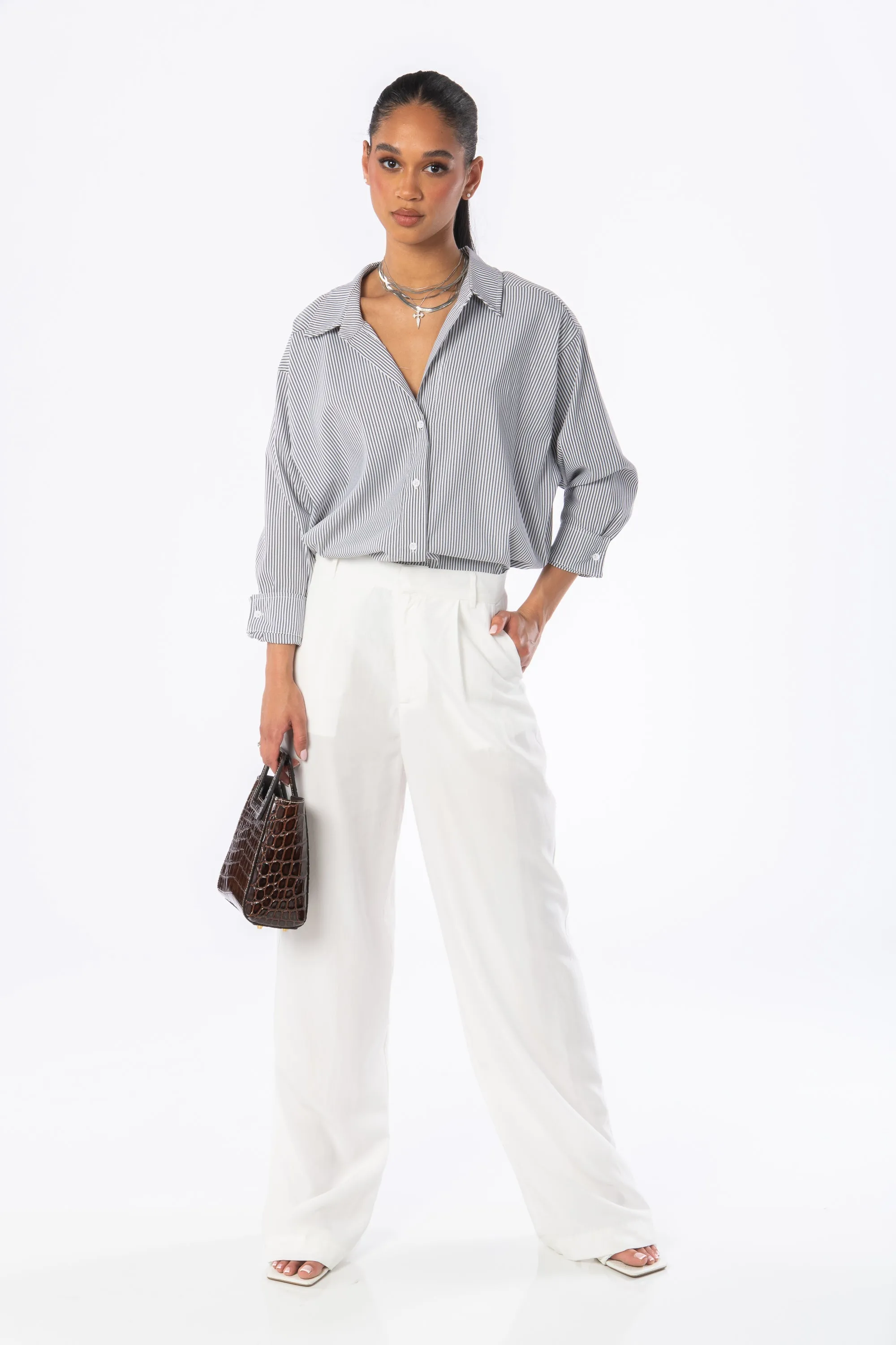 Acapulco Wide Leg Trousers White