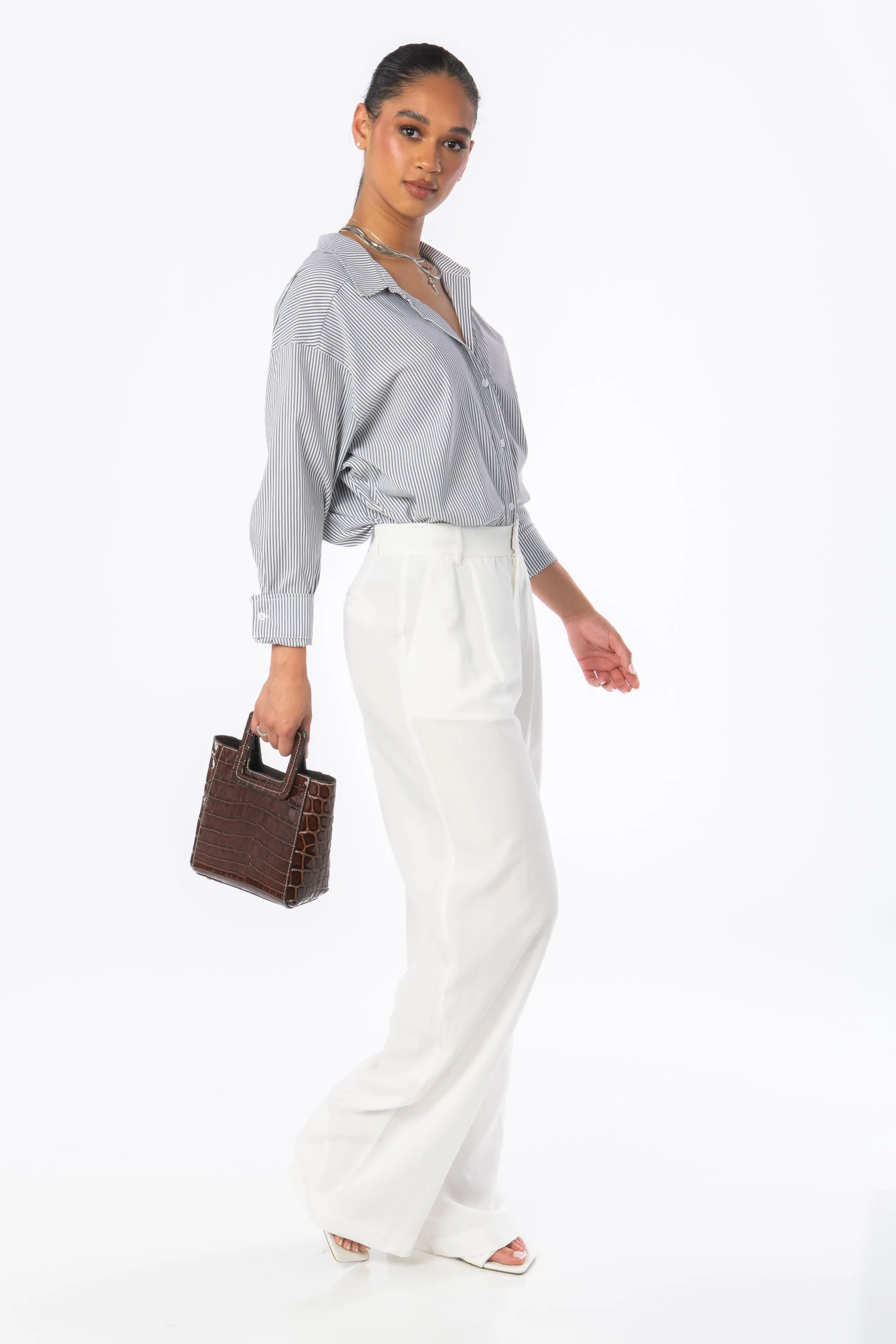 Acapulco Wide Leg Trousers White