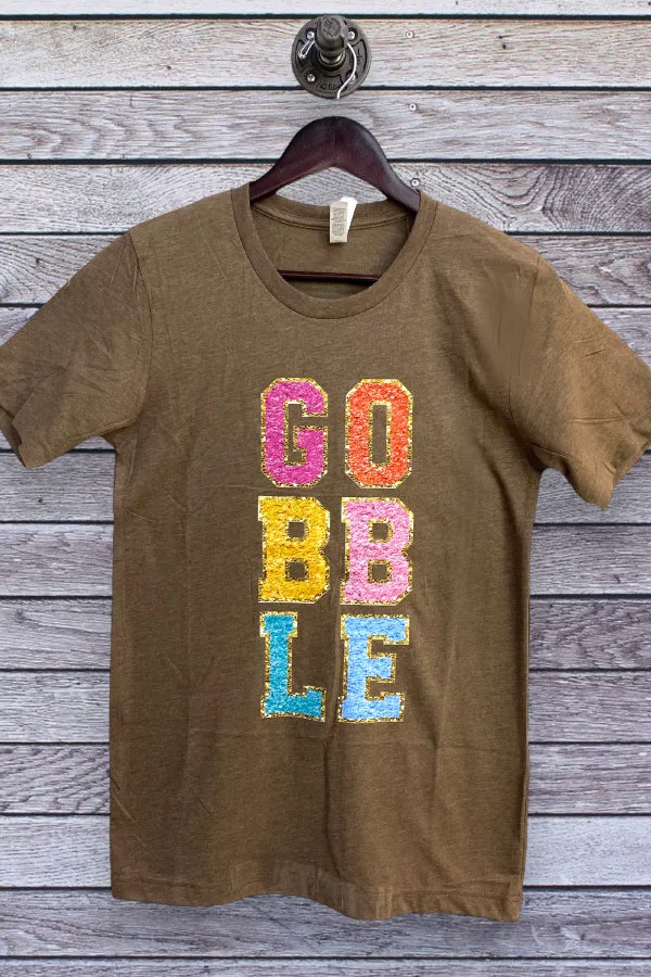 BC DTF GLITTER GOBBLE - BROWN