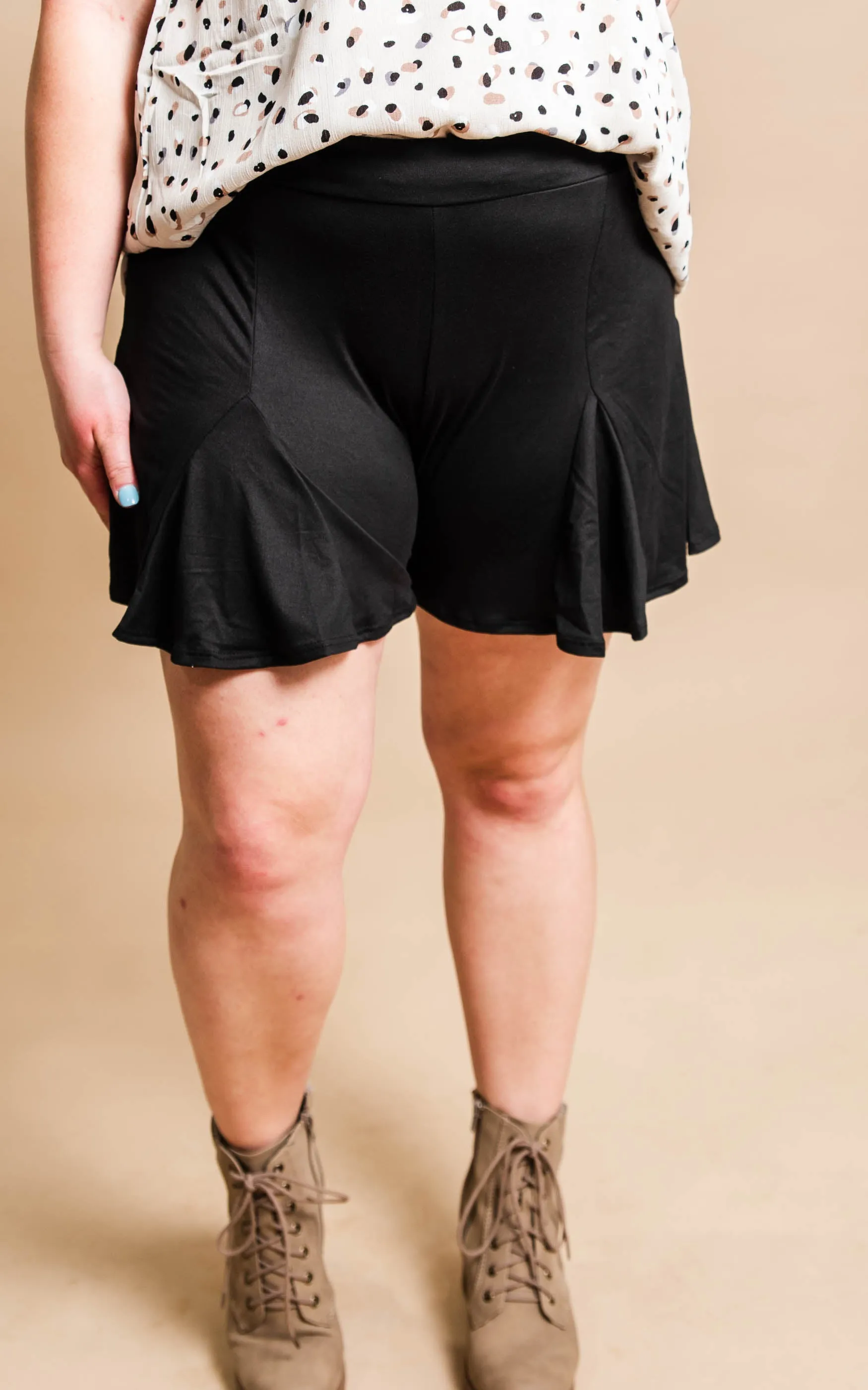 Black Ruffle Shorts aka Skorts - Final Sale*