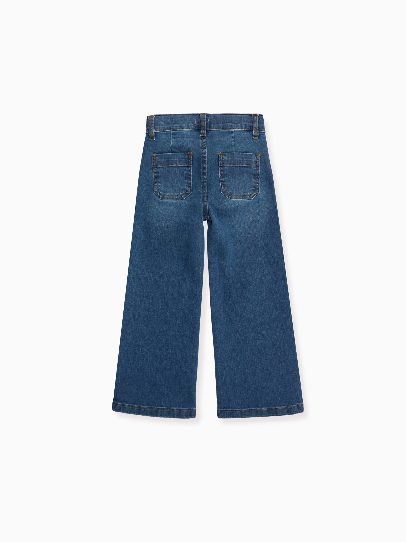 Blue Denim Enola Girl Wide Leg Jeans