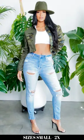 Bootylicious | Ripped High Waist Stretch Jeans