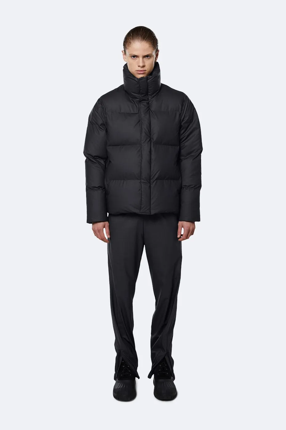 Boxy Puffer Jacket - Black