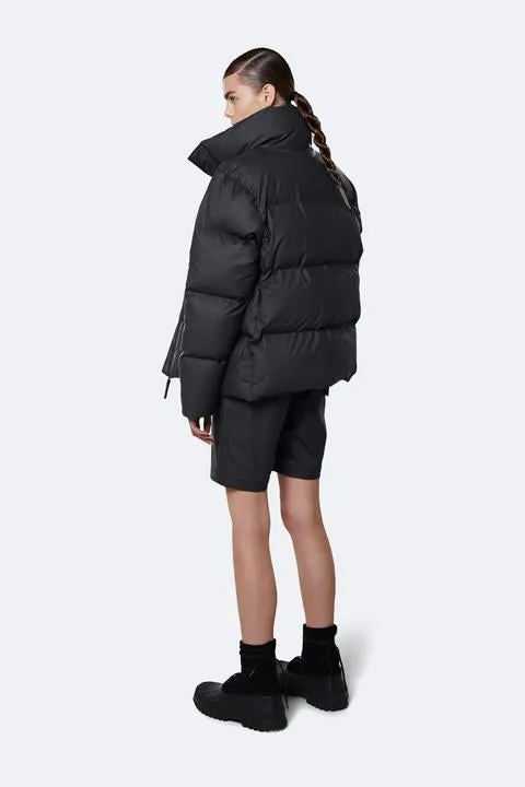 Boxy Puffer Jacket - Black