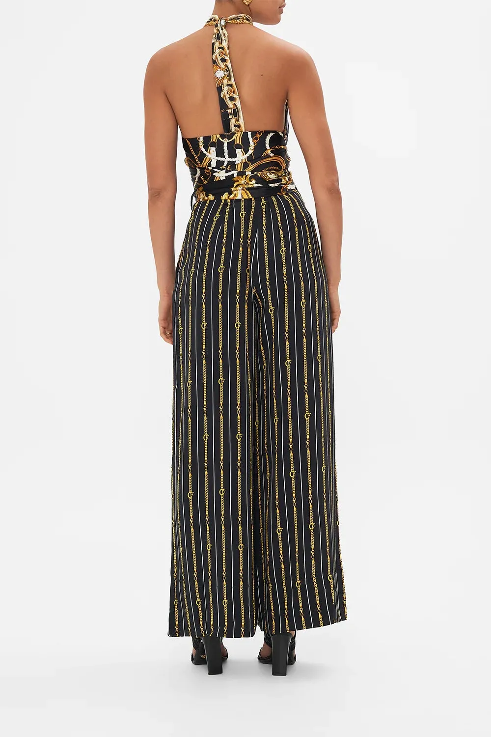 CAMILLA COAST TO COAST SCARF BELT WIDE LEG PANT