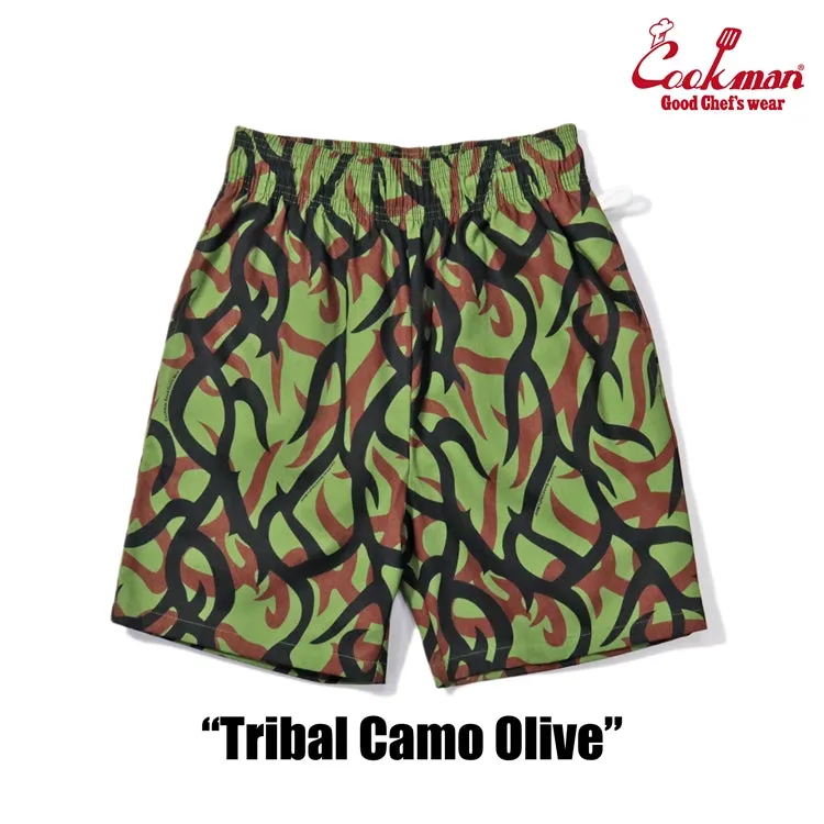 Cookman Chef Short Pants - Tribal Camo : Olive