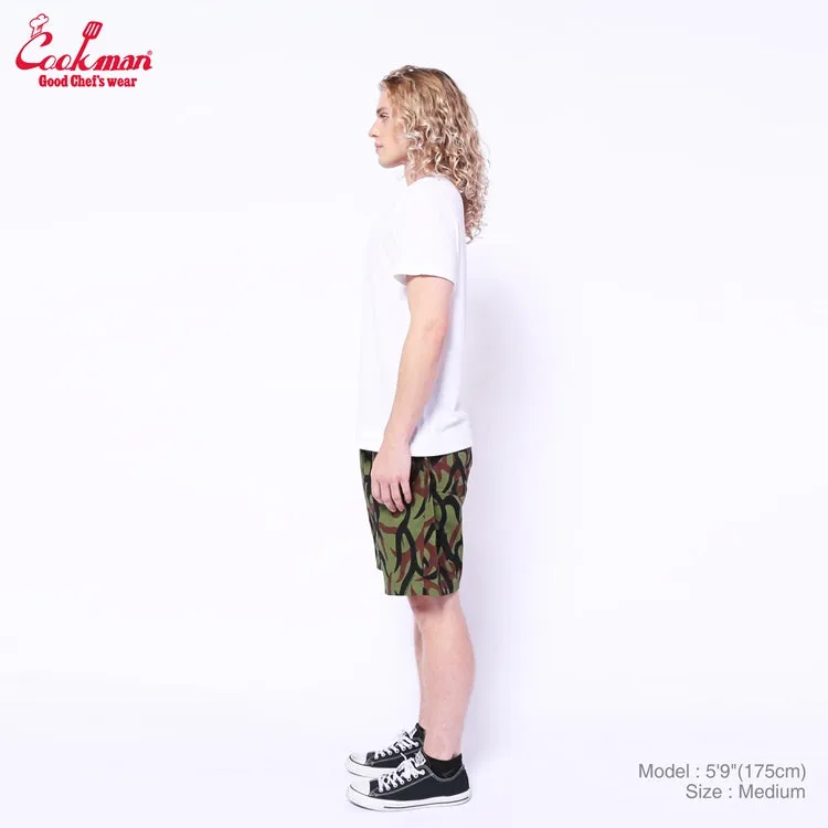 Cookman Chef Short Pants - Tribal Camo : Olive