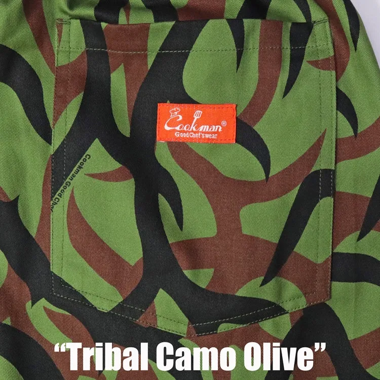 Cookman Chef Short Pants - Tribal Camo : Olive