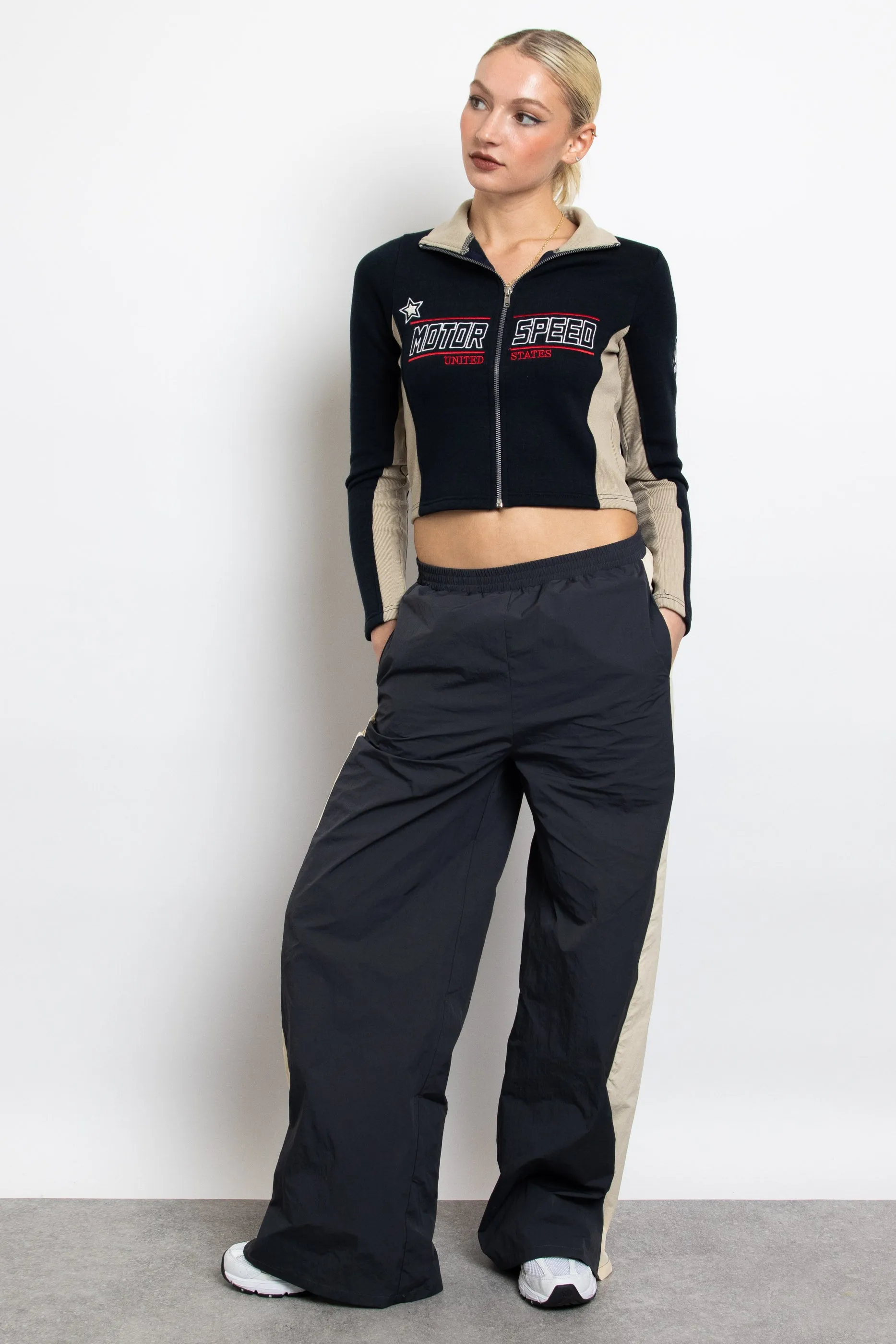 Daisy Street Tracksuit Wide Leg Joggers