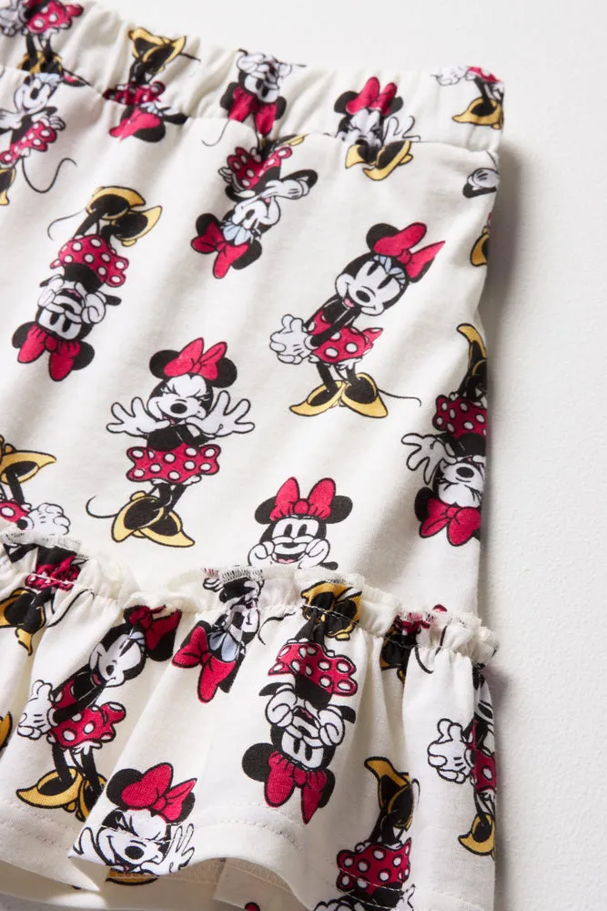 Disney Skorts White