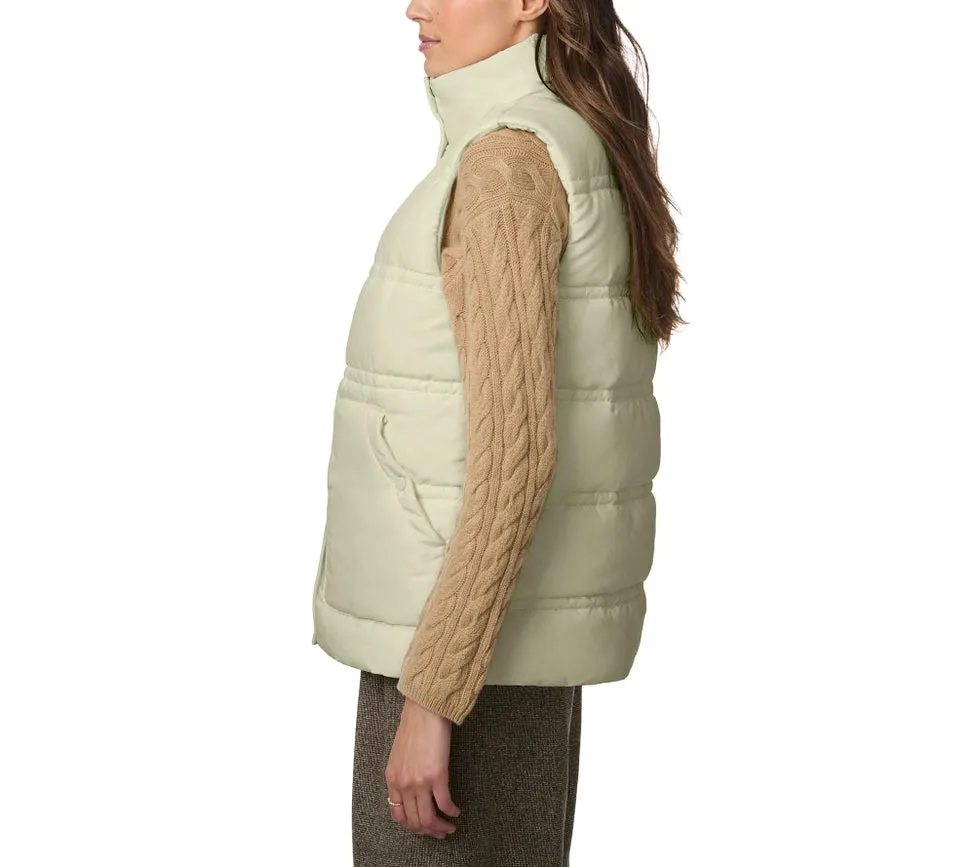 Double Stitch Puffer Vest Sage