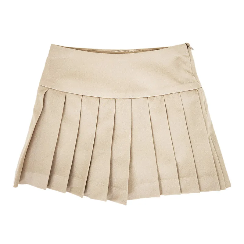 Girl Pleated Skorts - Khaki - SG2312114A