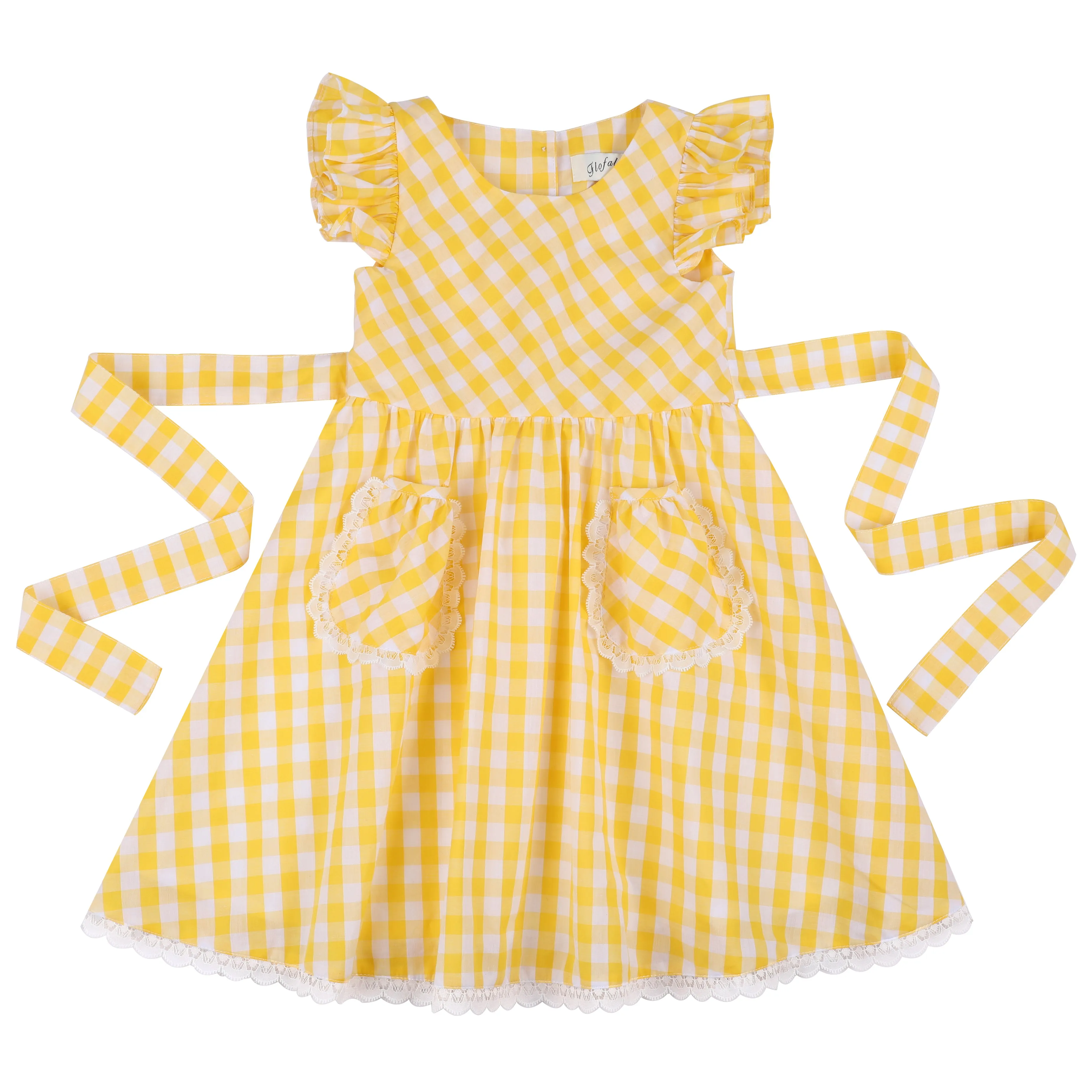 Girls  Gingham Casual Dress