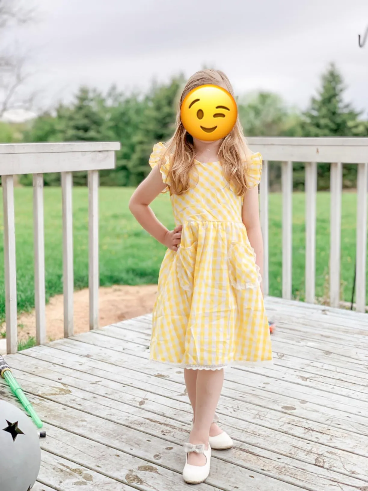 Girls  Gingham Casual Dress