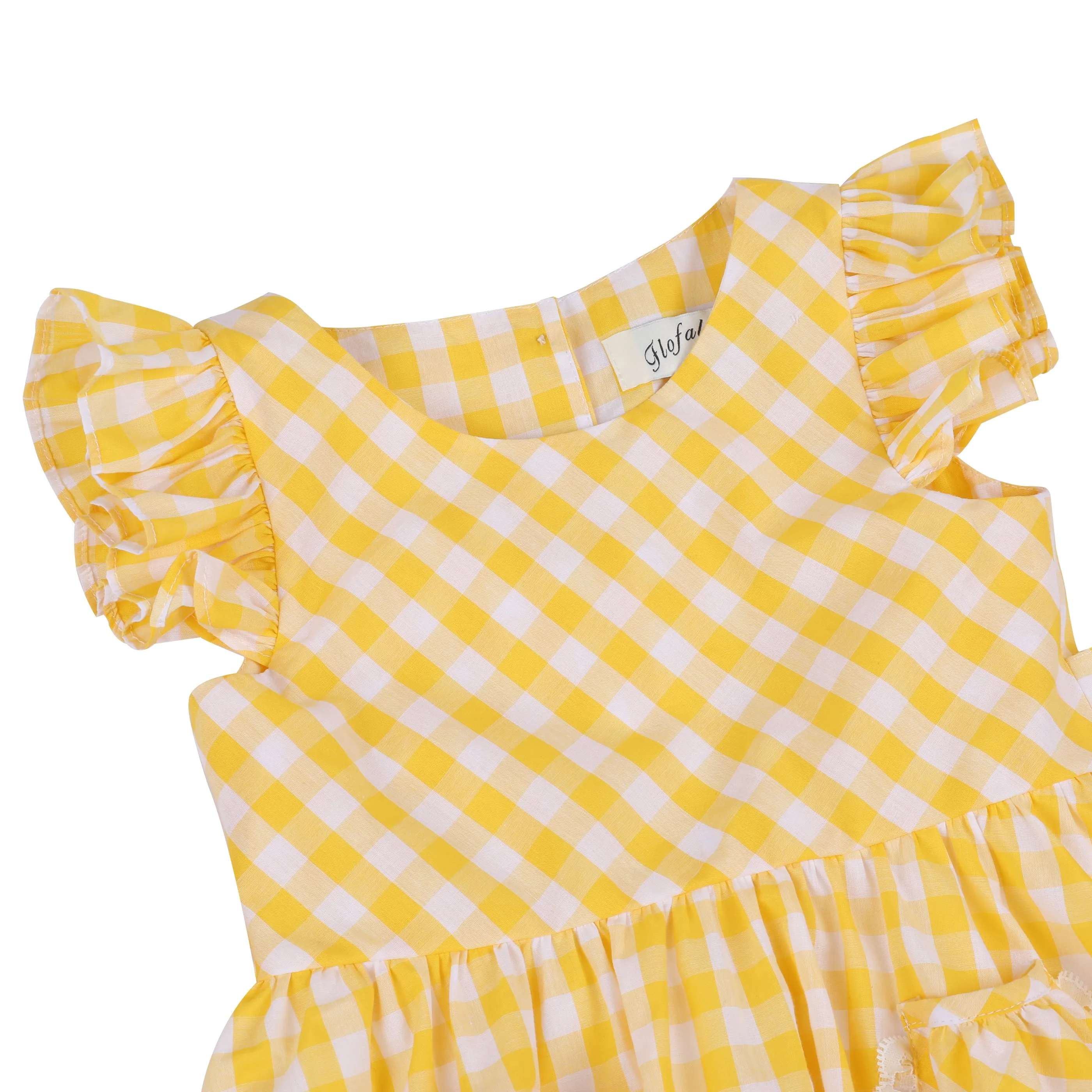 Girls  Gingham Casual Dress