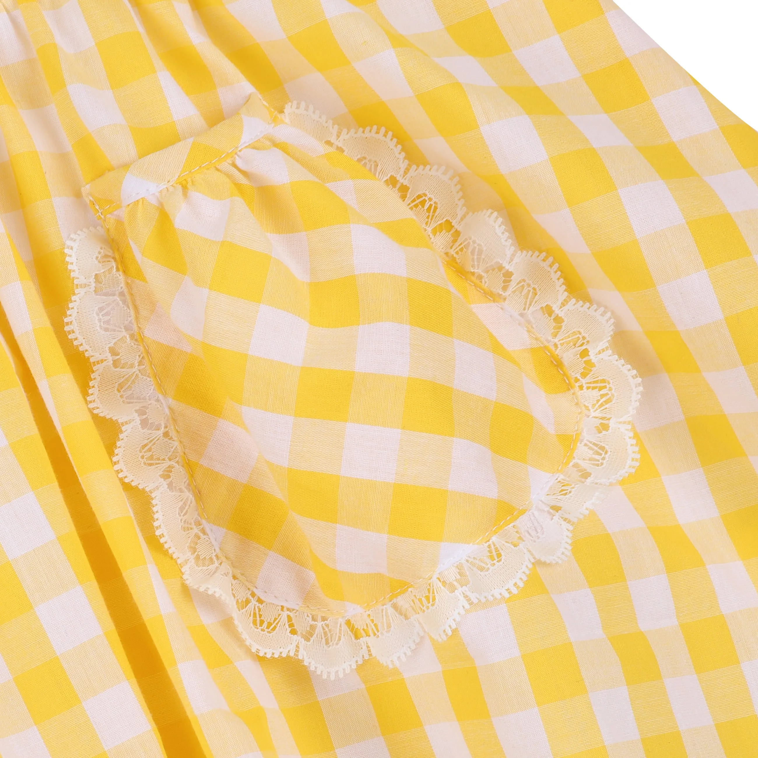 Girls  Gingham Casual Dress