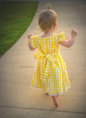 Girls  Gingham Casual Dress