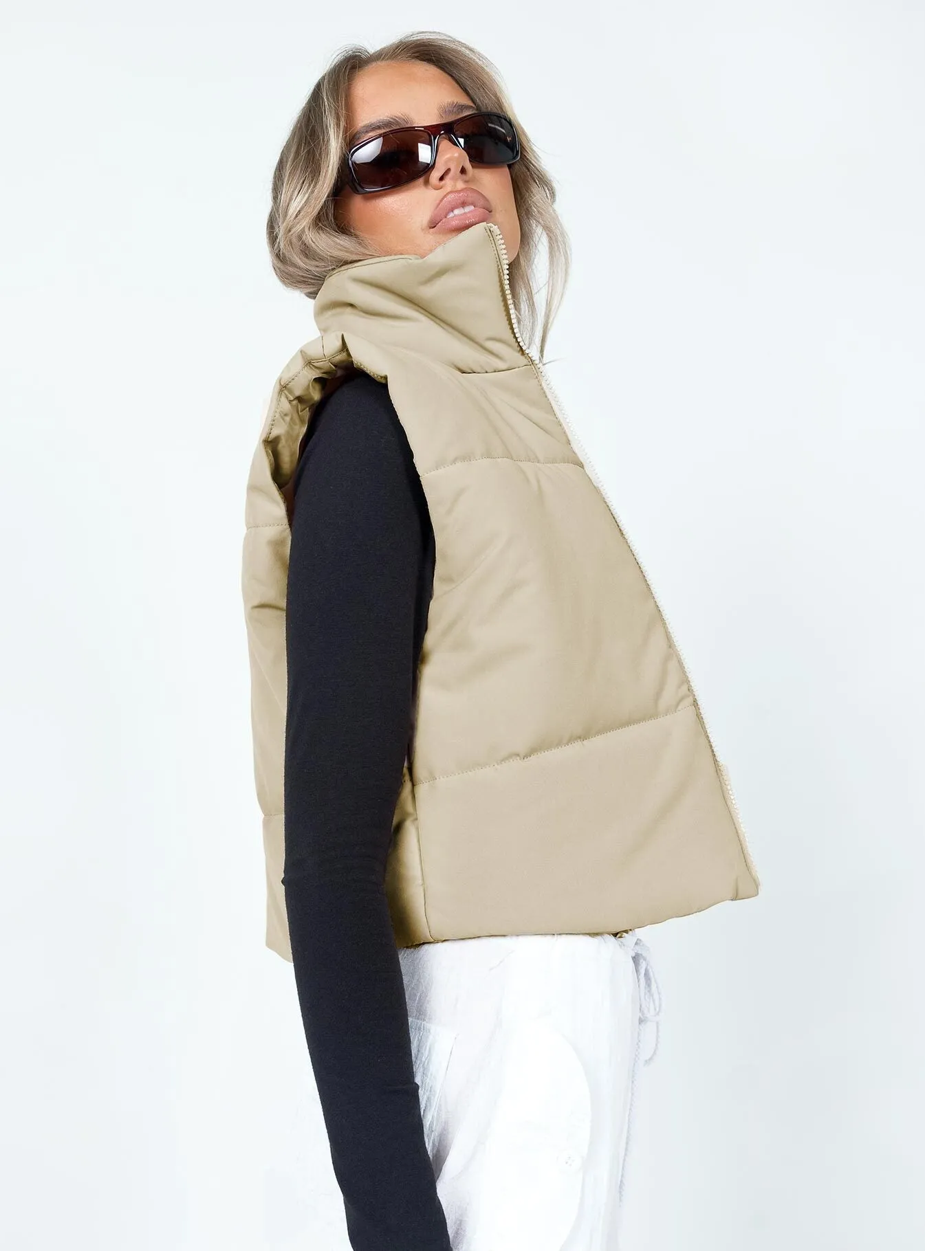 Kirby Puffer Vest Cream