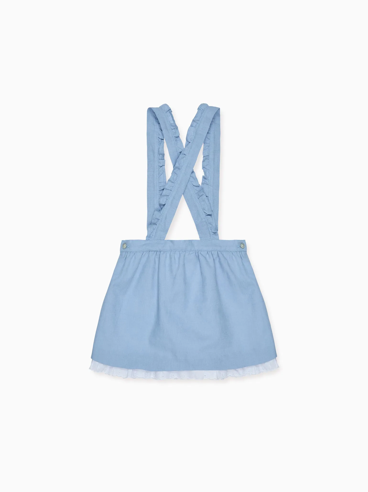 Light Blue Agata Girl Pinafore Skirt