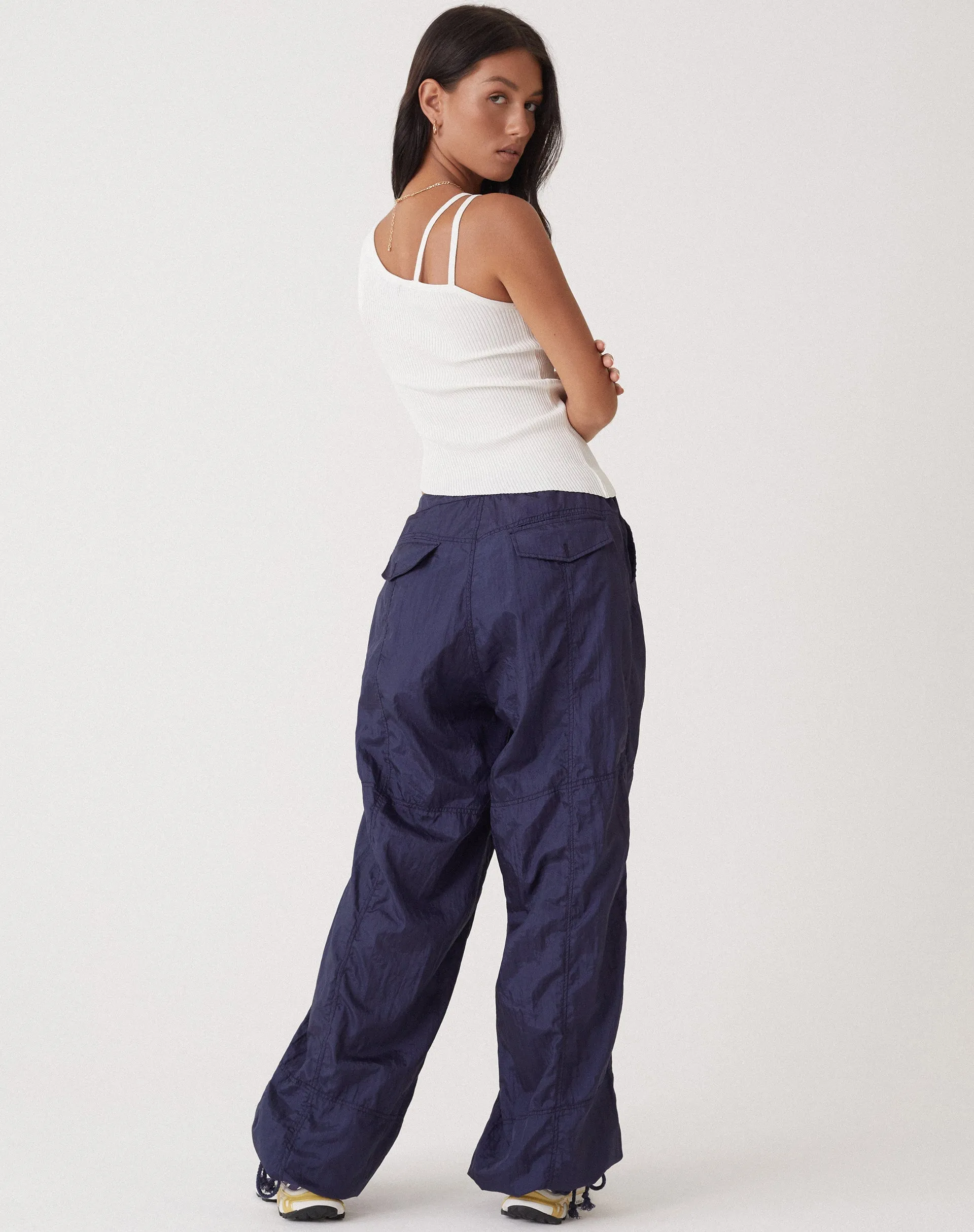 Motel x Olivia Neill Phil Trouser in Parachute Navy