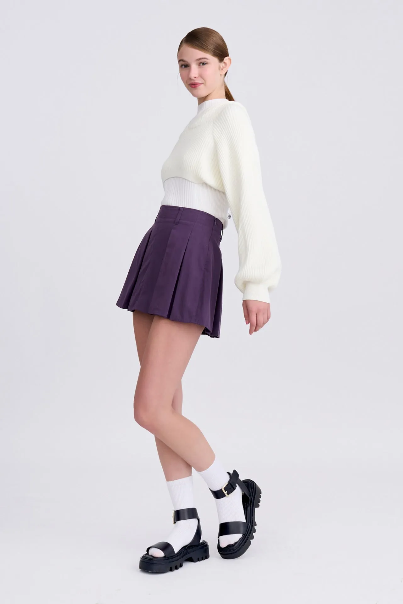 Pleated Skorts