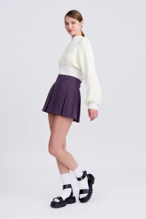 Pleated Skorts