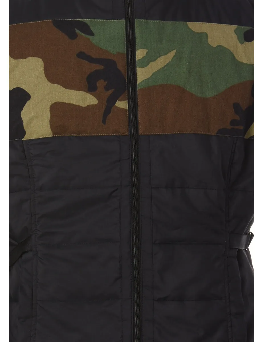 Reworked Zayne Camo Panel Puffer Gillet - M