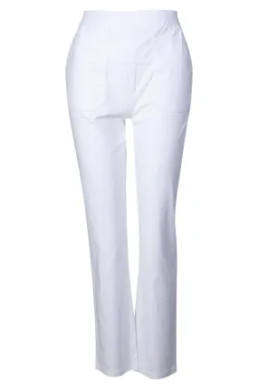 Short length pull on Pants | WHITE | 6817A1