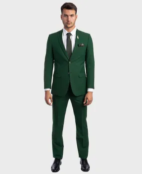 Two Button Green Slim Fit Suit