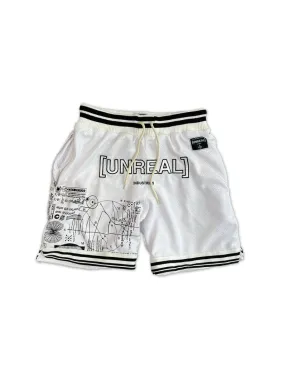 UNREAL Team Shorts About Us White