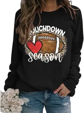 Women Touchdown Season Football Sweatshirt Game Day Football Shirt